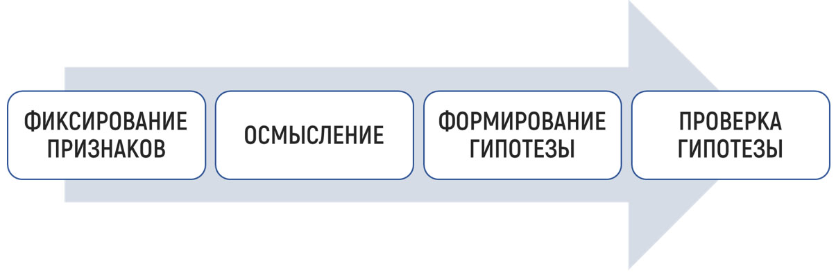 Этапы формирования поисковой гипотезы